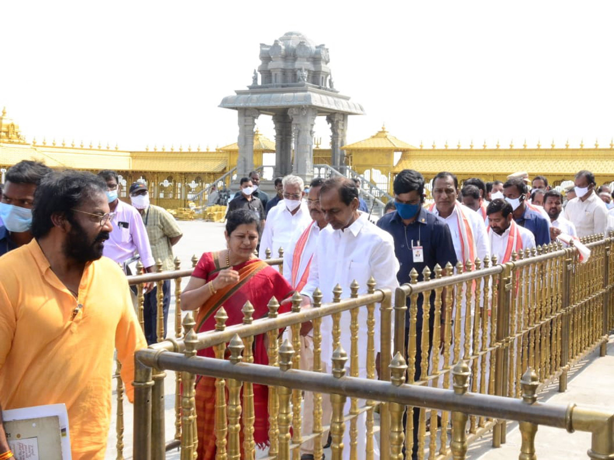 KCR Visits Yadadri Temple Photo Gallery - Sakshi4