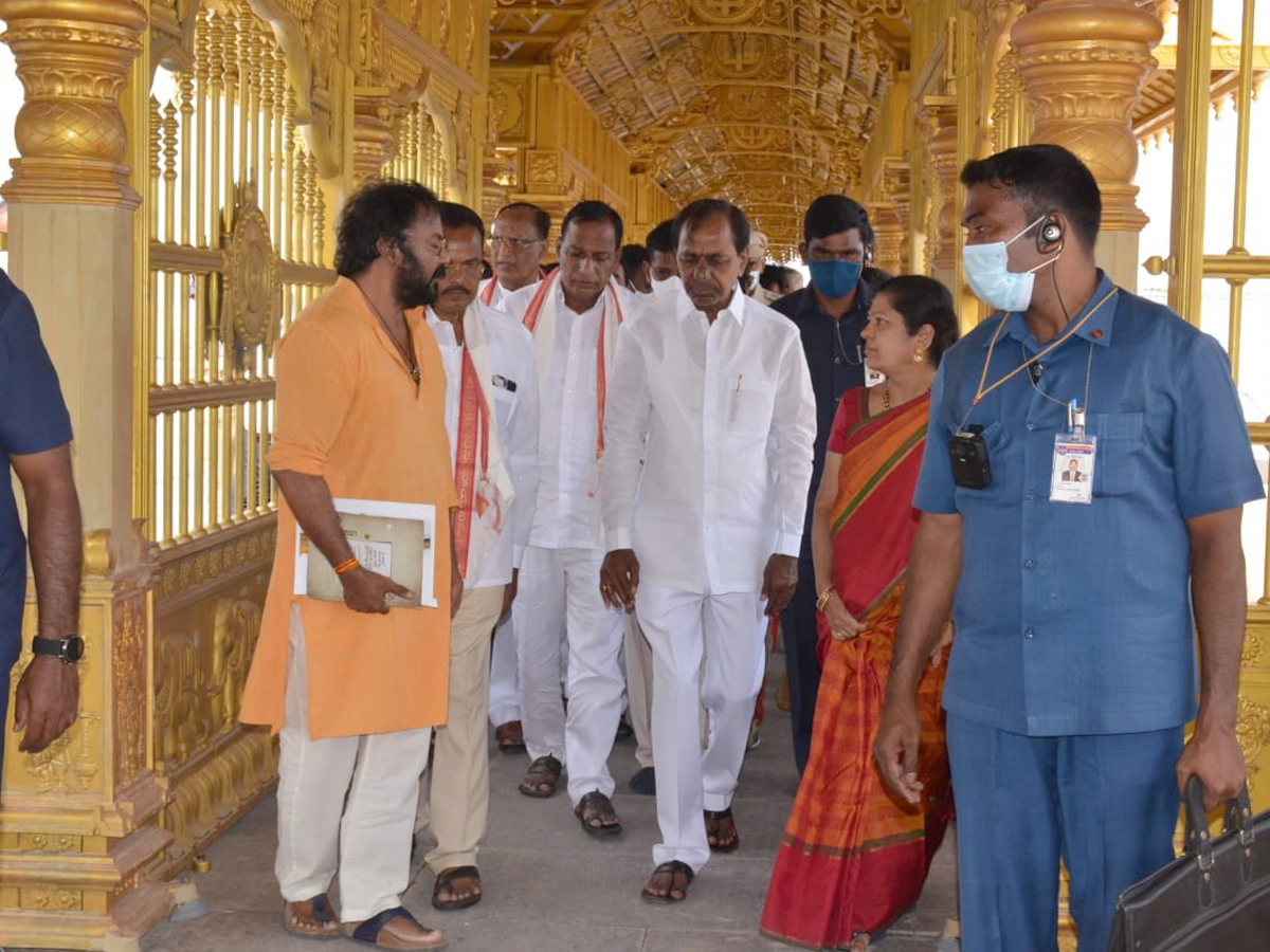 KCR Visits Yadadri Temple Photo Gallery - Sakshi2