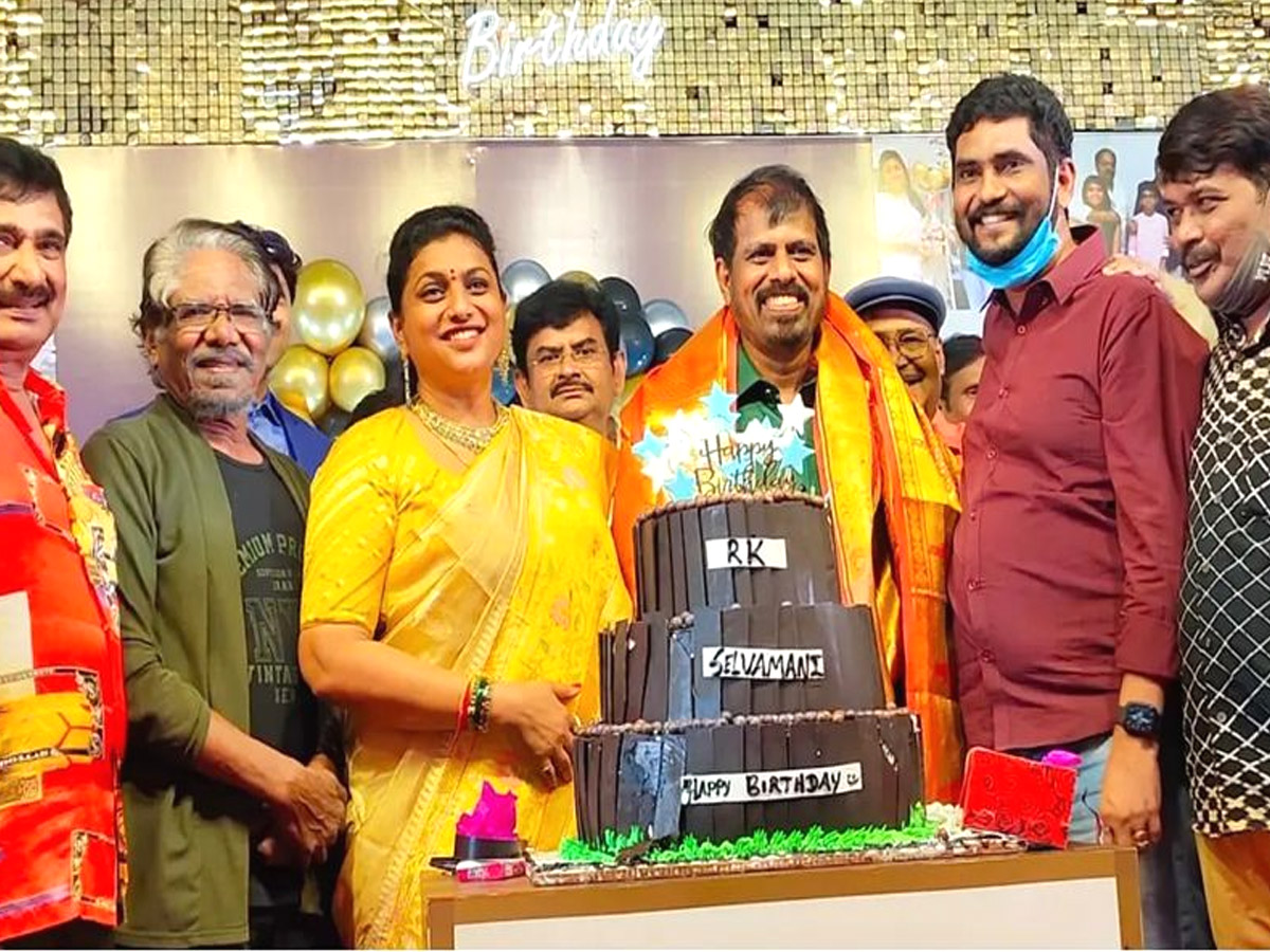 MLA Roja Husband RK Selvamani Birthday Celebrations Photo Gallery - Sakshi15