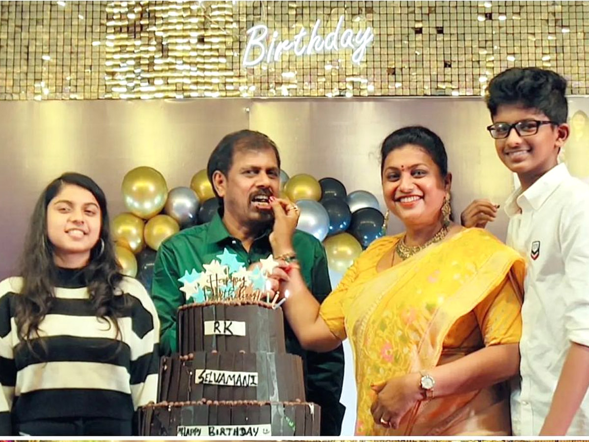 MLA Roja Husband RK Selvamani Birthday Celebrations Photo Gallery - Sakshi3