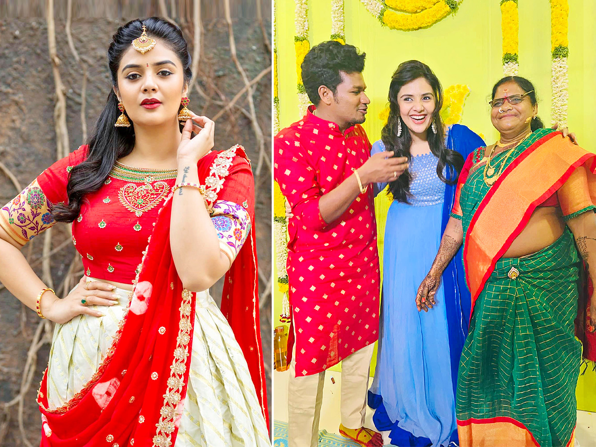 Anchor Sreemukhi Photos In Mukku Avinash Marriage - Sakshi1