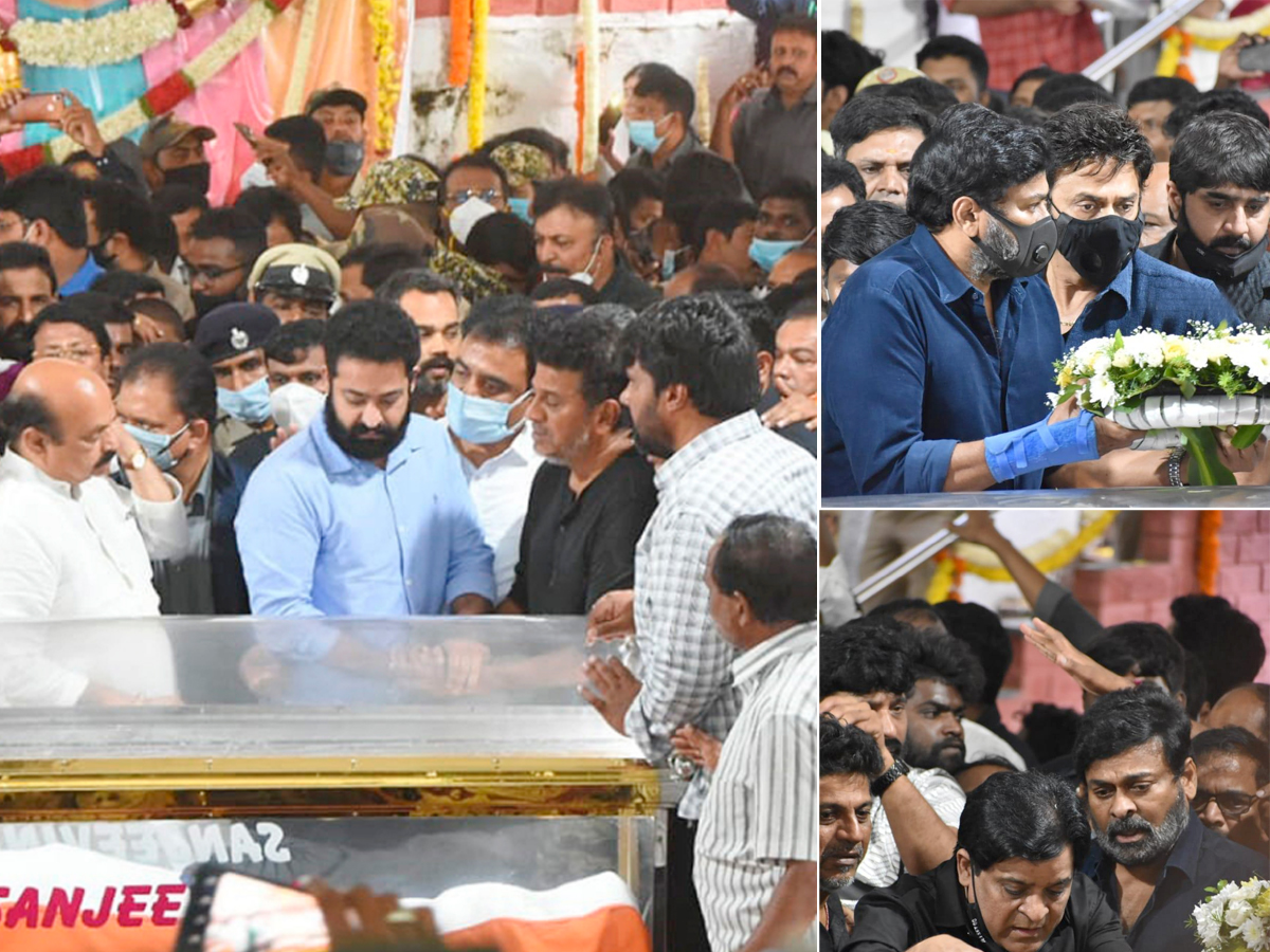  Chiranjeevi Venkatesh and Ali Pays Tribute To PuneethRajkumar Photo Gallery - Sakshi1