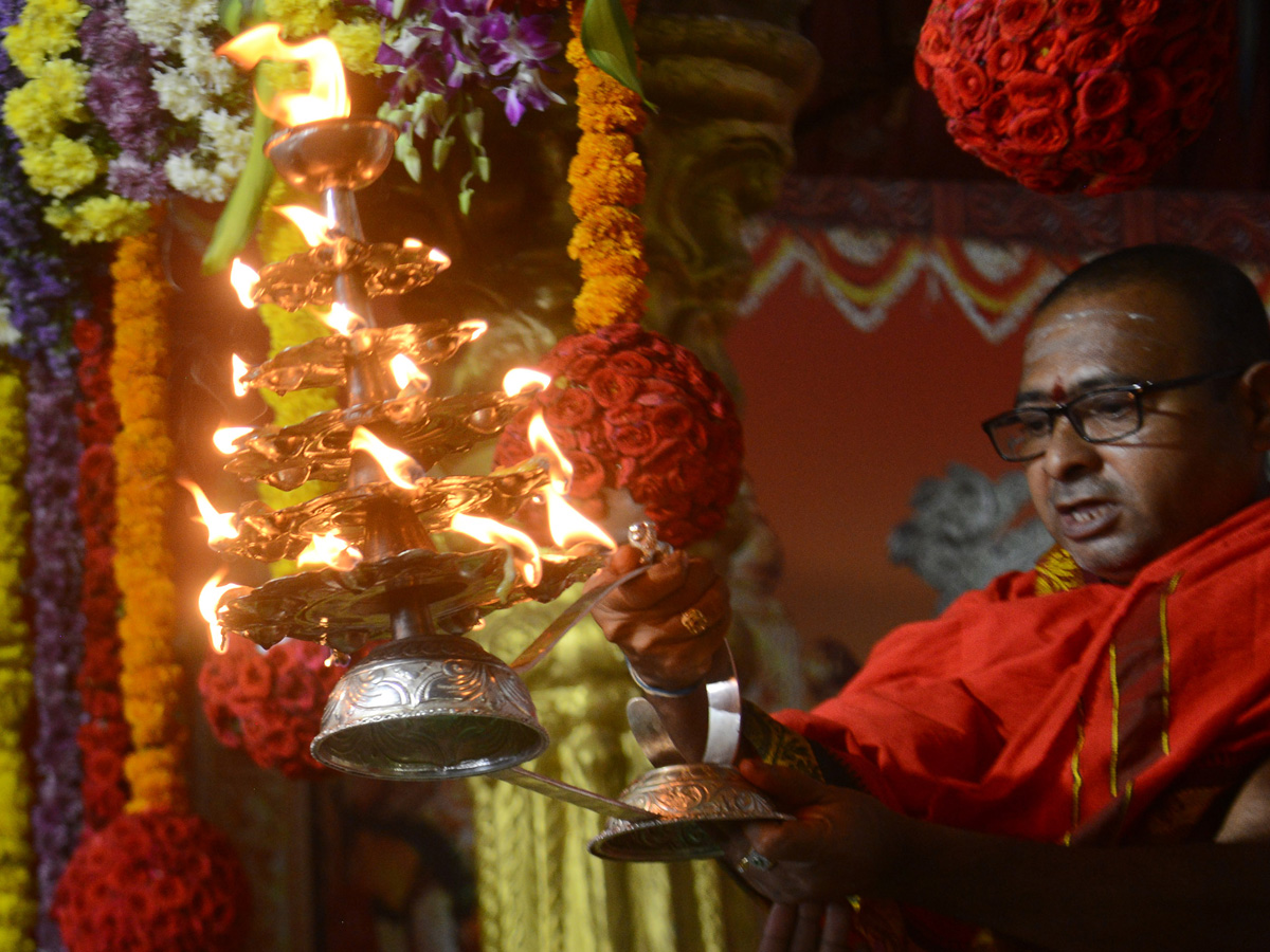 Sri Bala Tripura Sundari Devi Alankaram At Kanaka Durga Temple Photo Gallery - Sakshi3