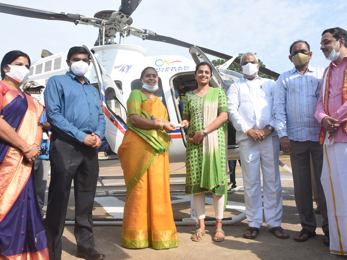  Helicopter joyride service launched in Vijayawada Photo Gallery - Sakshi9