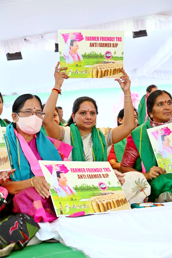 TRS Party Hold Maha Dharna At Indira Park Photo Gallery - Sakshi10