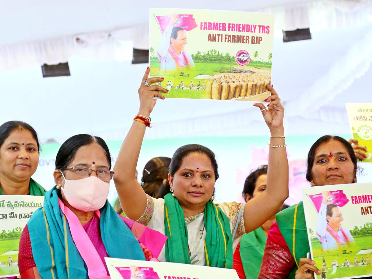 TRS Party Hold Maha Dharna At Indira Park Photo Gallery - Sakshi4