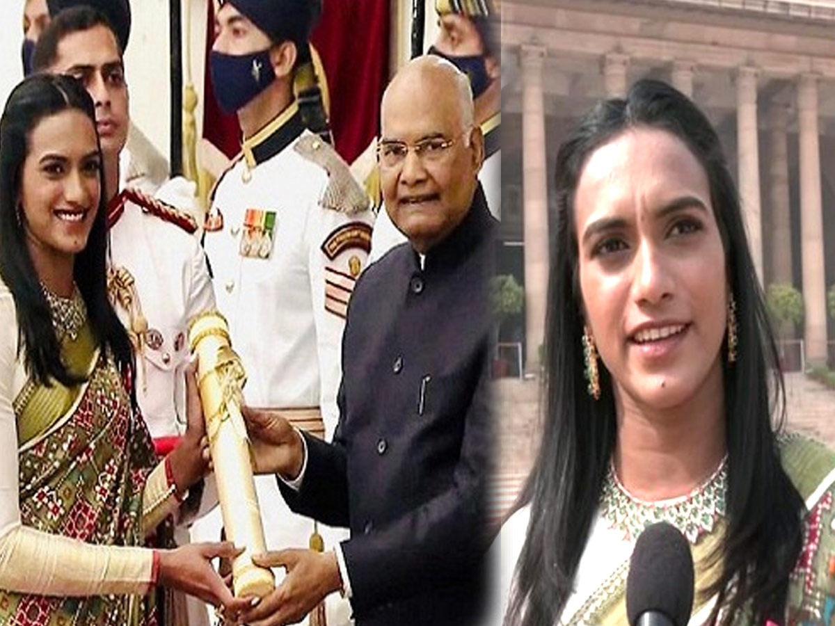 PV Sindhu Conferred with Padma Bhushan Photo Gallery - Sakshi1