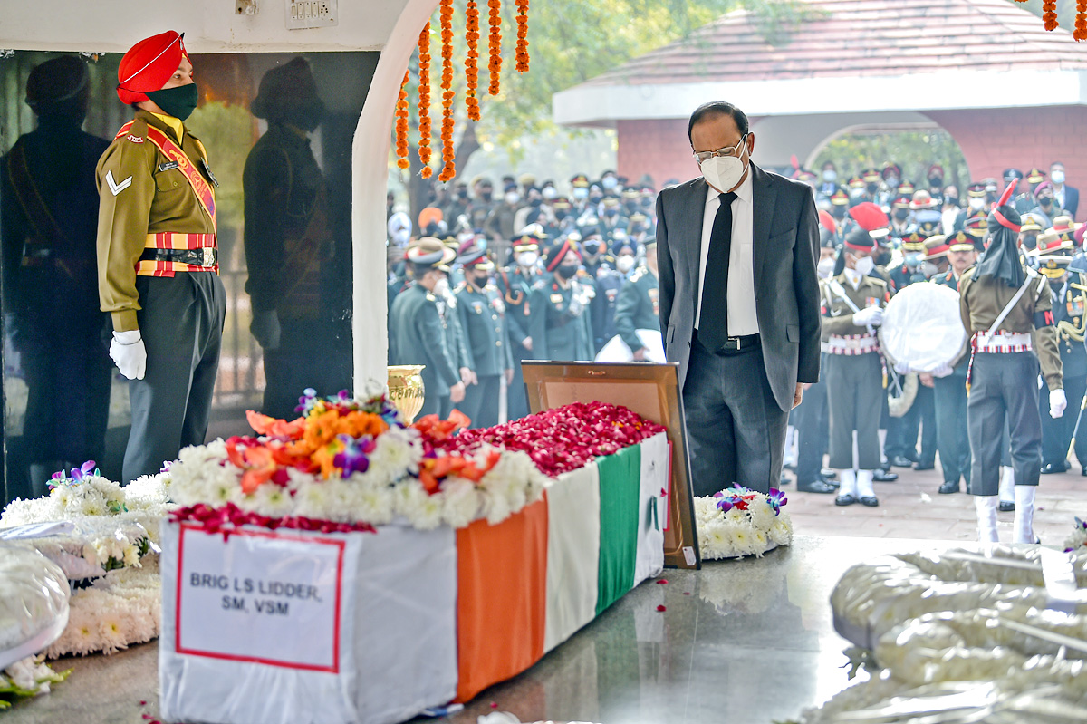 Brigadier Lidder Cremated With Full Military Honours - Sakshi10