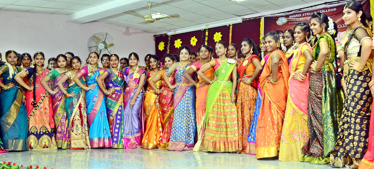 Maris Stella College Girls Ramp Walk In Vijayawada - Sakshi2