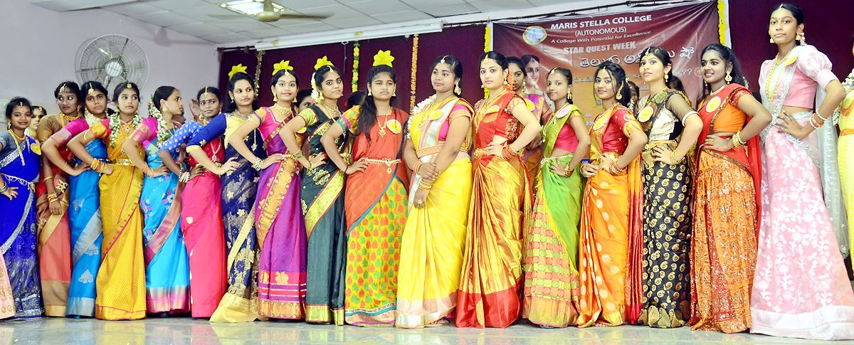 Maris Stella College Girls Ramp Walk In Vijayawada - Sakshi17