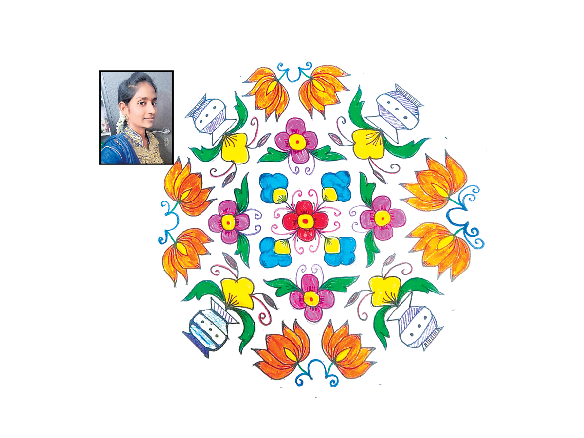 Sankranthi 2022 Muggulu: Attractive Sankranthi Special Rangoli Designs - Sakshi43