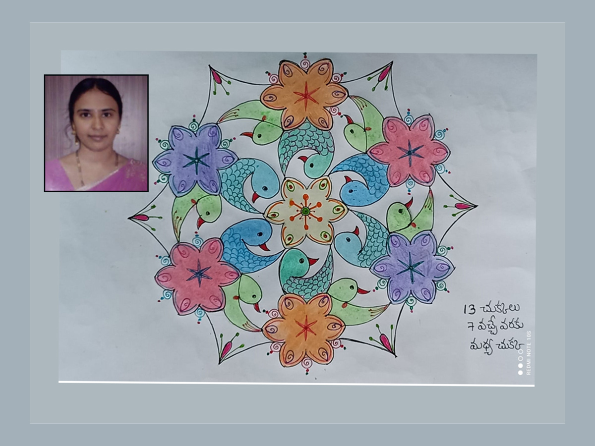 Sankranthi 2022 Muggulu: Attractive Sankranthi Special Rangoli Designs - Sakshi102