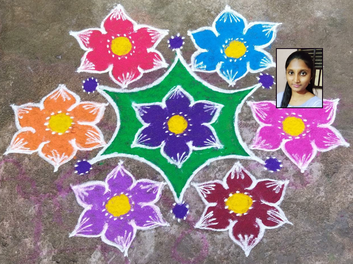 Sankranthi 2022 Muggulu: Attractive Sankranthi Special Rangoli Designs - Sakshi112