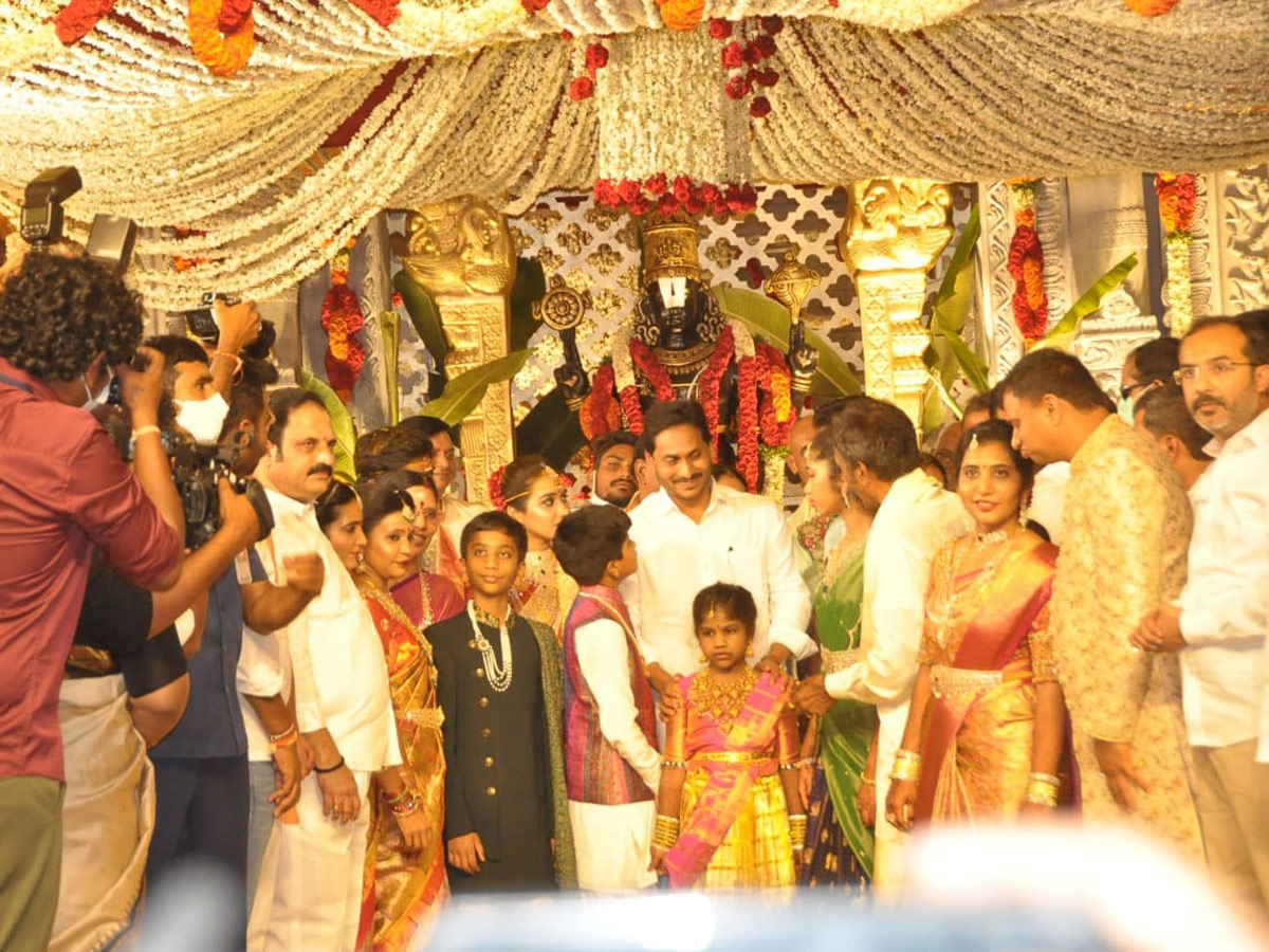 CM Jagan Attending The Wedding of MLA Katasani Son - Sakshi11