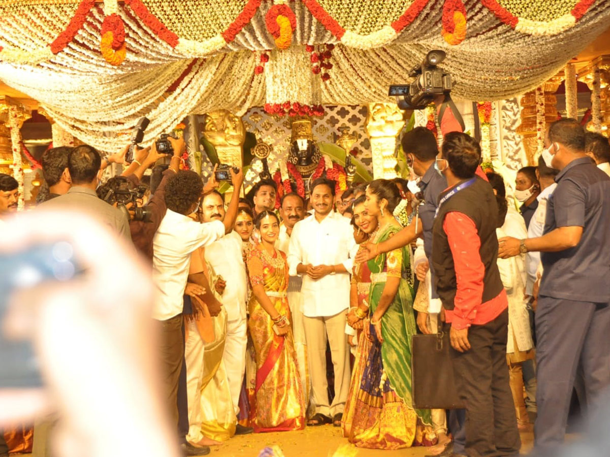 CM Jagan Attending The Wedding of MLA Katasani Son - Sakshi14