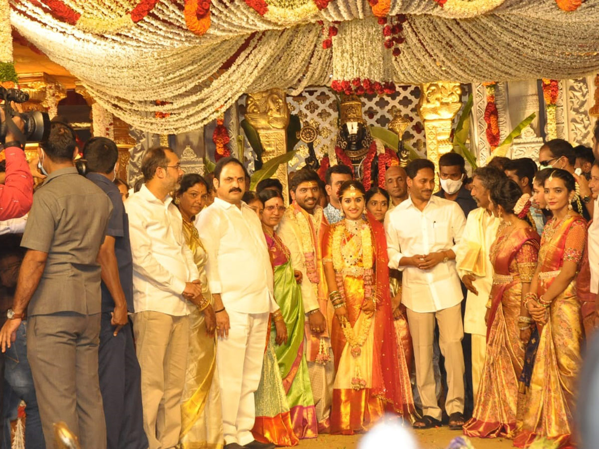 CM Jagan Attending The Wedding of MLA Katasani Son - Sakshi5