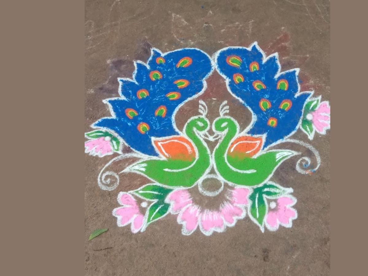 Sankranthi 2022 Muggulu: Attractive Sankranthi Special Rangoli Designs - Sakshi119