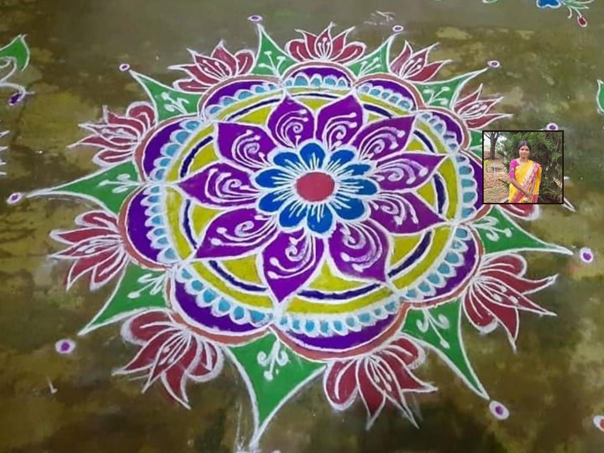 Sankranthi 2022 Muggulu: Attractive Sankranthi Special Rangoli Designs - Sakshi120