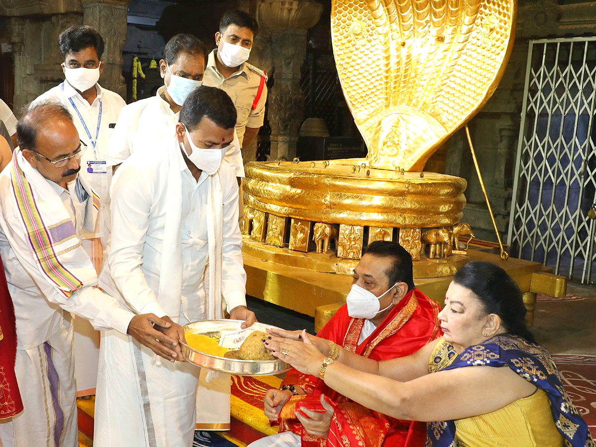 Sri Lanka Prime Minister Mahinda Rajapaksa To Visit Tirumala Temple - Sakshi12