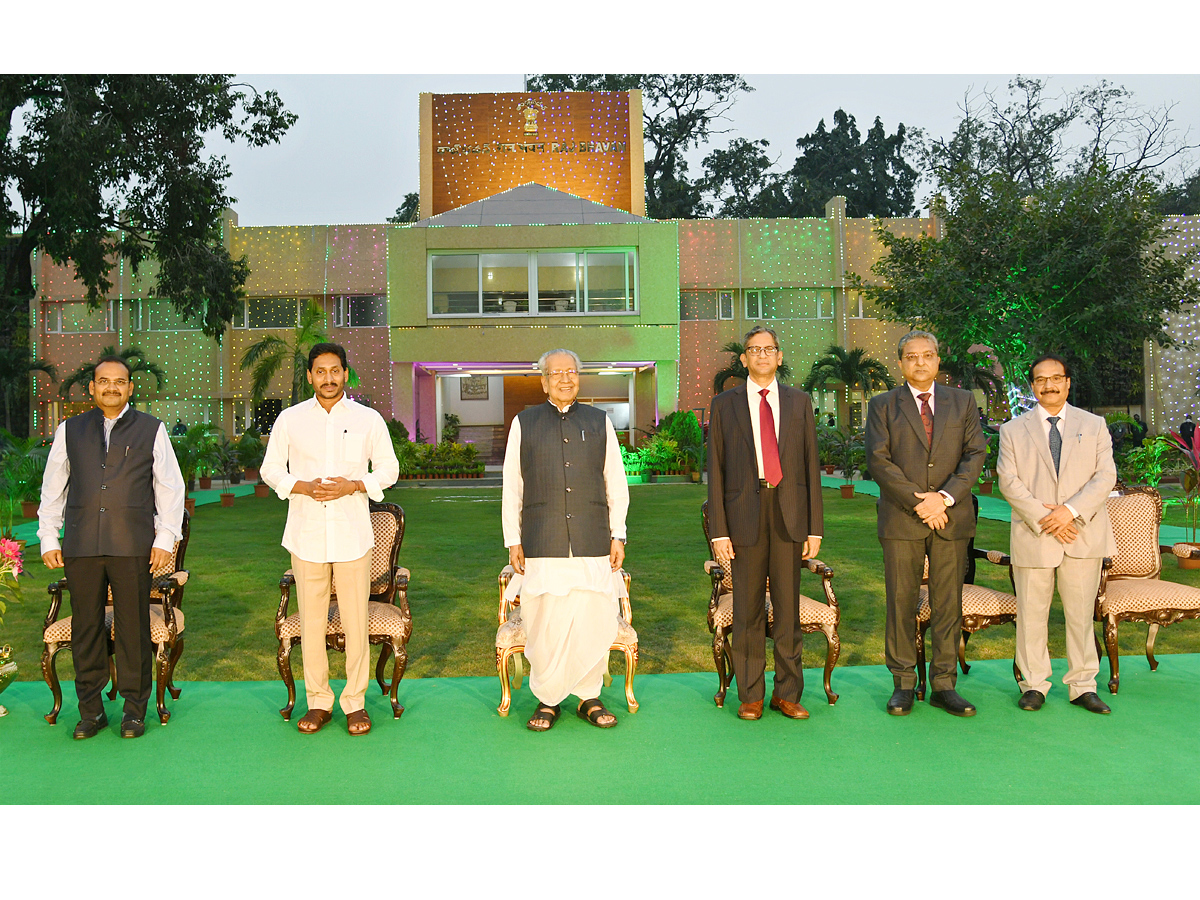 CJI NV Ramana Attends High Tea Hosted By Governor Biswabhusan Photo Gallery - Sakshi7