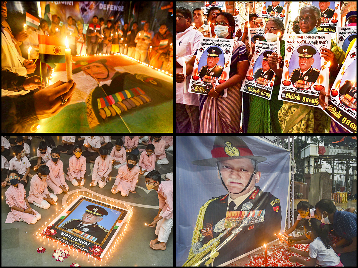 India pays tribute to its top general CDS Bipin Rawat PHoto Gallery - Sakshi1