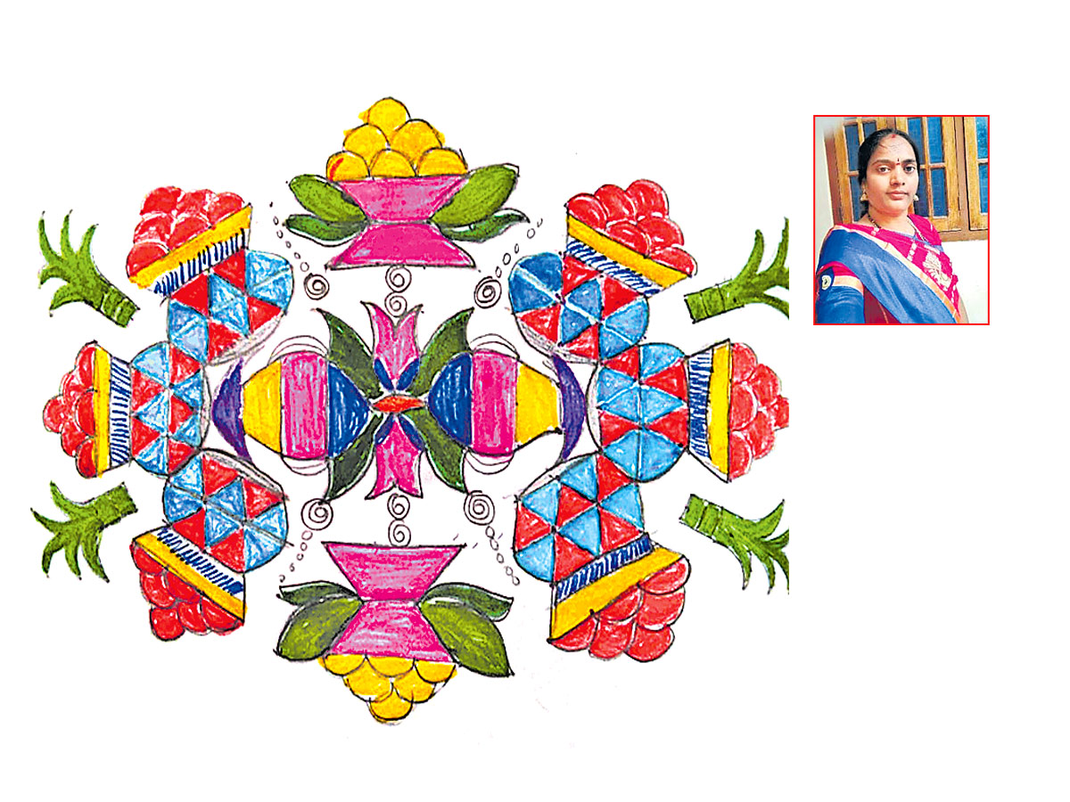 Sankranthi 2022 Muggulu: Attractive Sankranthi Special Rangoli Designs - Sakshi15