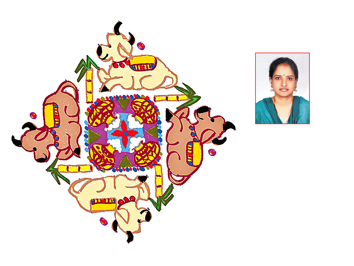 Sankranthi 2022 Muggulu: Attractive Sankranthi Special Rangoli Designs - Sakshi11