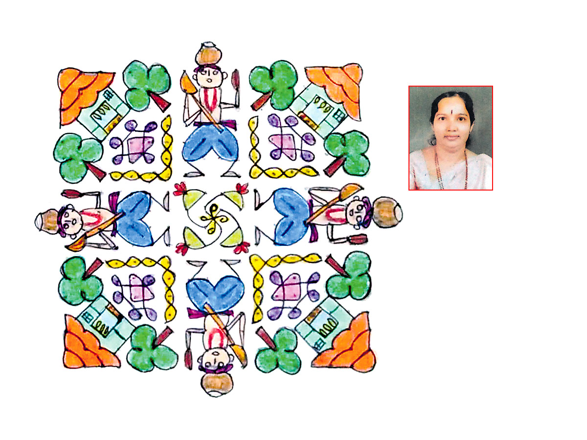 Sankranthi 2022 Muggulu: Attractive Sankranthi Special Rangoli Designs - Sakshi10