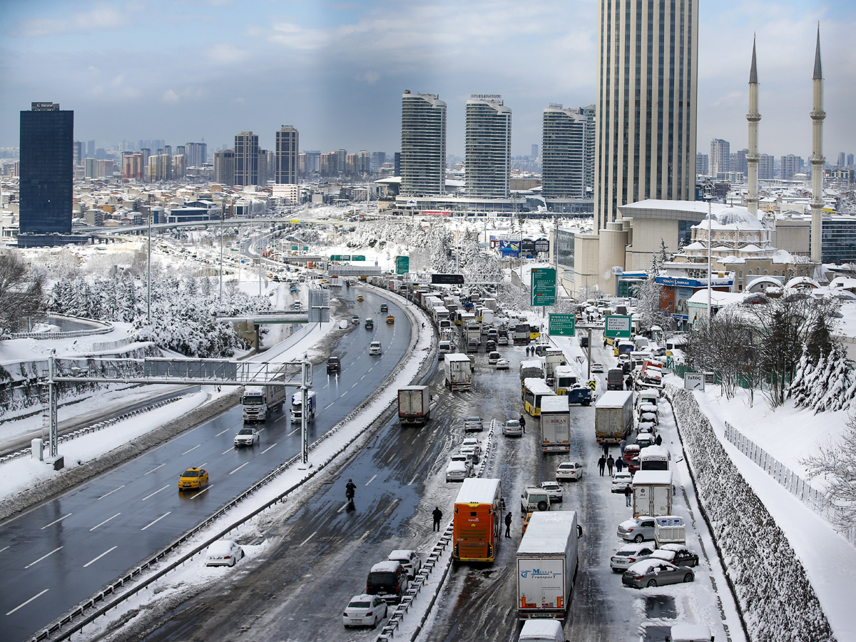 Greece islands covered in snow Photo Gallery - Sakshi16