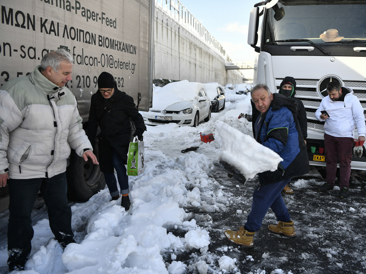 Greece islands covered in snow Photo Gallery - Sakshi18