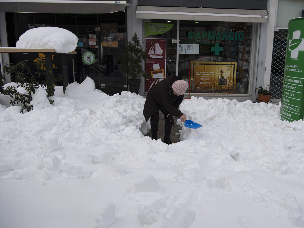 Greece islands covered in snow Photo Gallery - Sakshi2