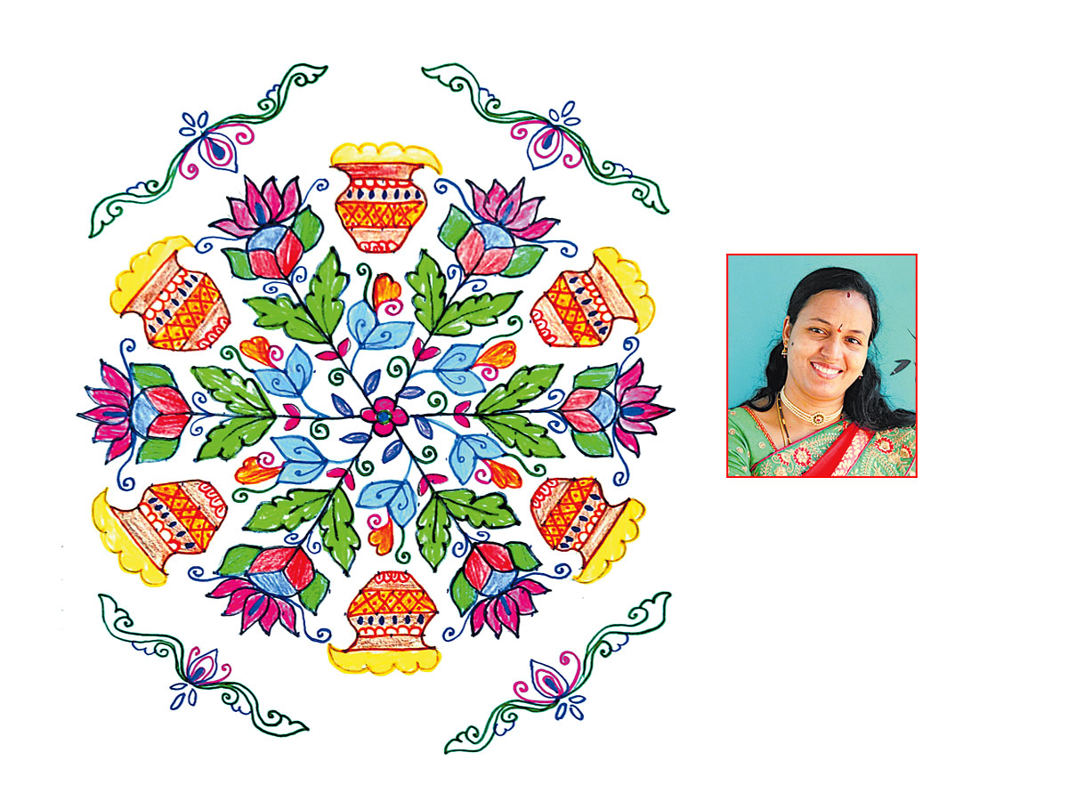 Sankranthi 2022 Muggulu: Attractive Sankranthi Special Rangoli Designs - Sakshi18