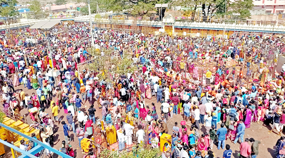 Heavy Rush With Devotees at Medaram Jatara - Sakshi1