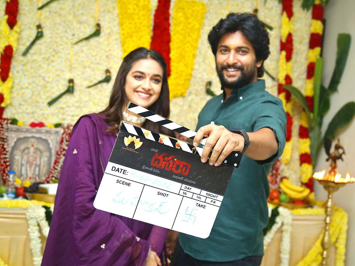 Nani and Keerthy Suresh Dasara goes on floors in Hyderabad - Sakshi1