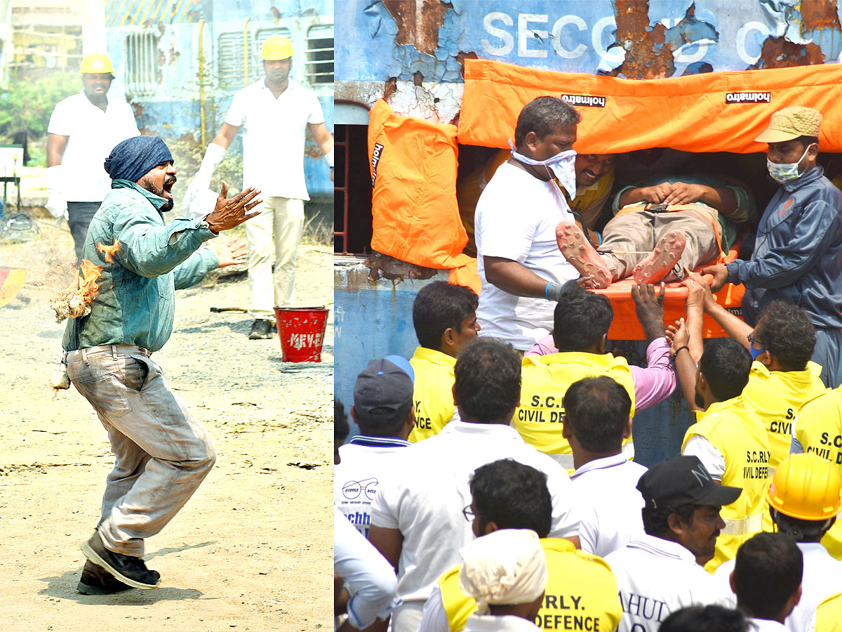 Train Accident Mock Drill In Vijayawada - Sakshi1