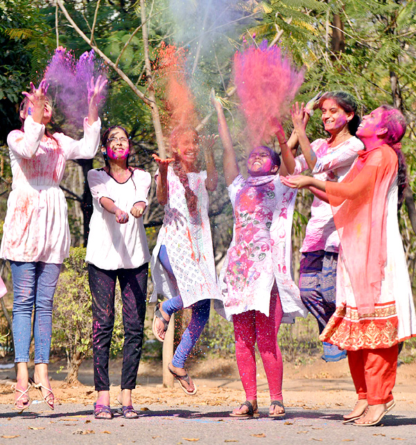 Holi Celebration In Hyderabad  - Sakshi2