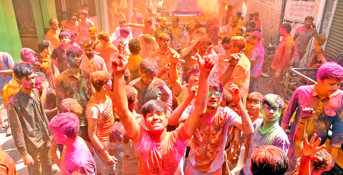 Holi Celebration In Hyderabad  - Sakshi22