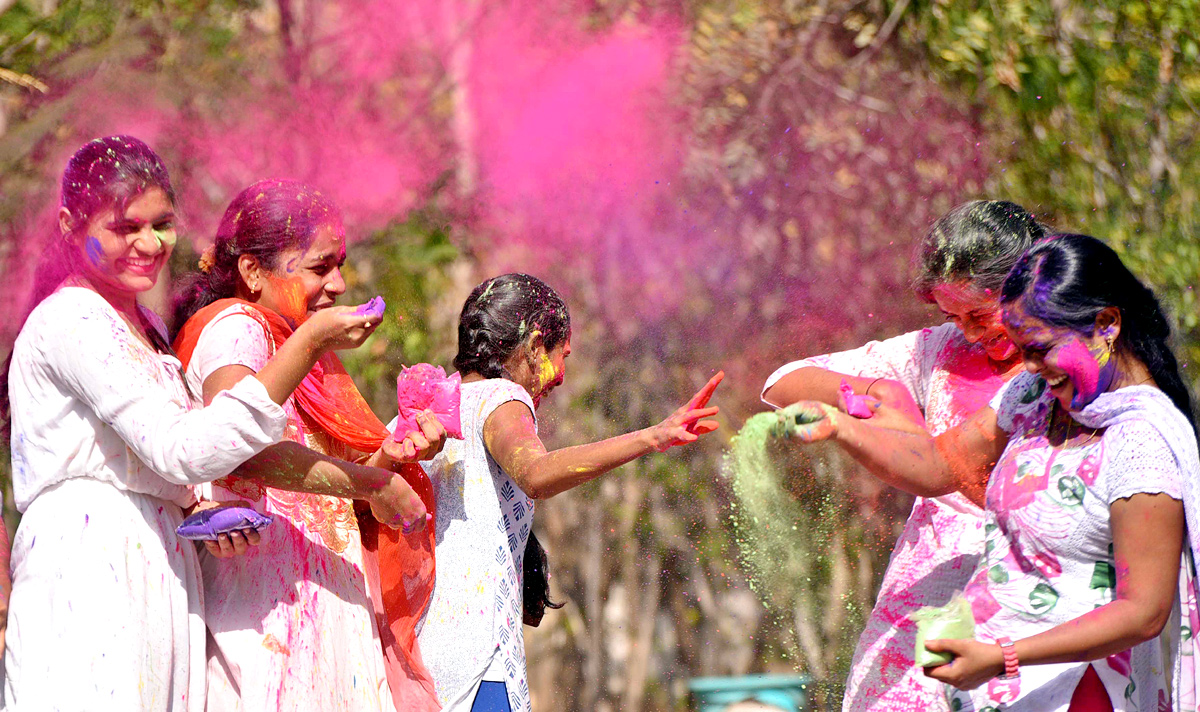 Holi Celebration In Hyderabad  - Sakshi5