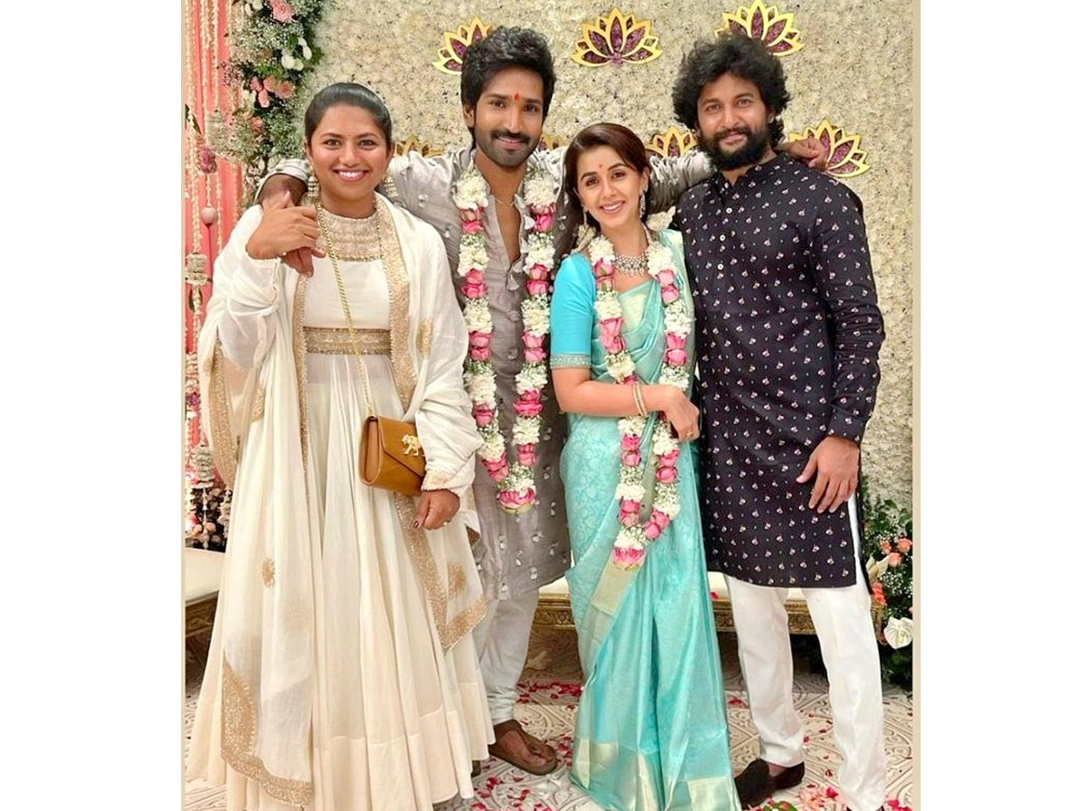 Nikki Galrani gets engaged to Aadhi Pinisetty PHoto Gallery - Sakshi6