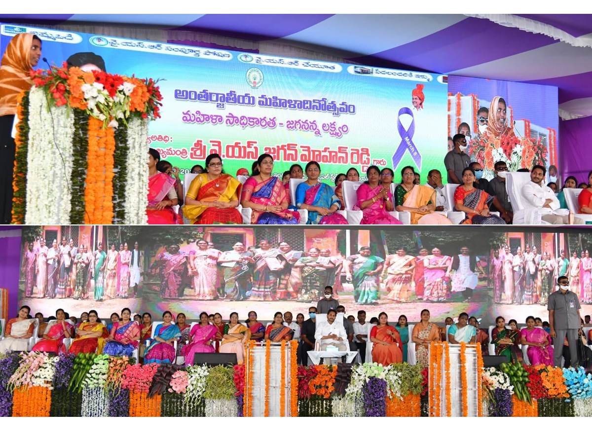 CM YS Jagan Participates in International Womens Day Celebrations in Vijayawada photo Gallery - Sakshi7