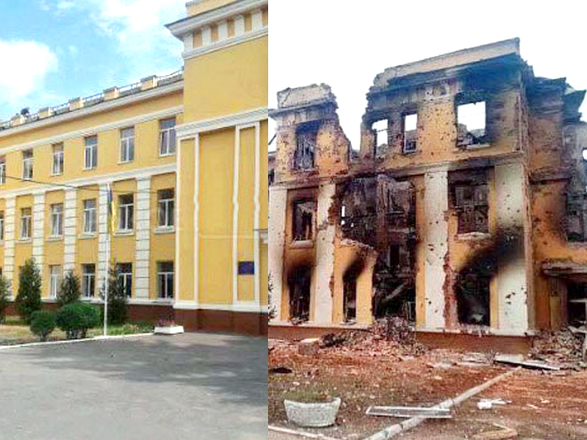 Ukraine Before And After War Photos - Sakshi1