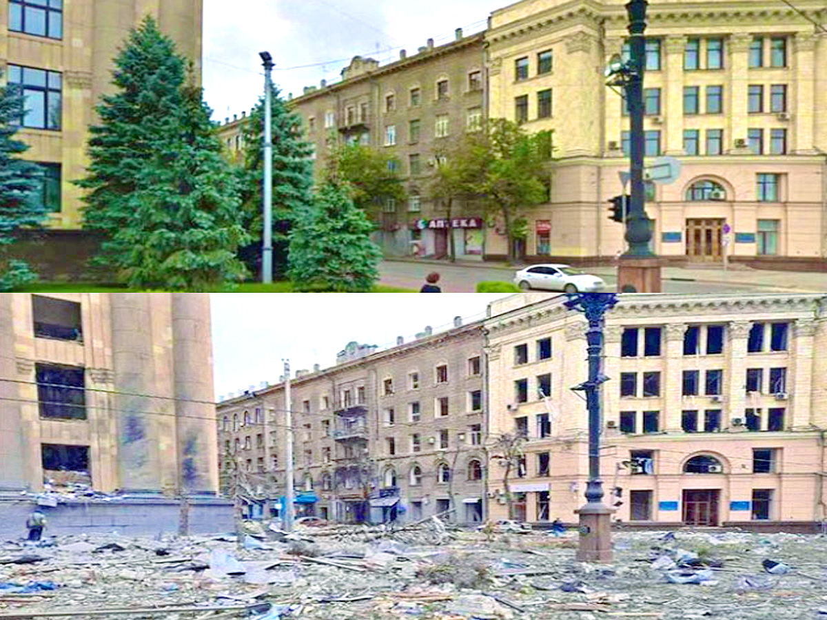 Ukraine Before And After War Photos - Sakshi3