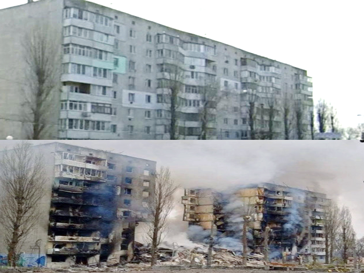 Ukraine Before And After War Photos - Sakshi4