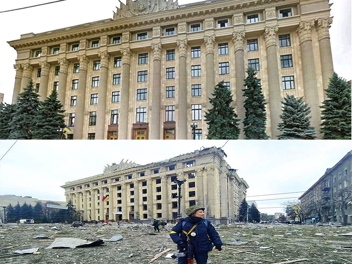 Ukraine Before And After War Photos - Sakshi8