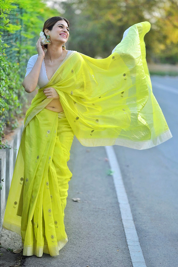 Actress Shraddha Das Saree Pics  - Sakshi4