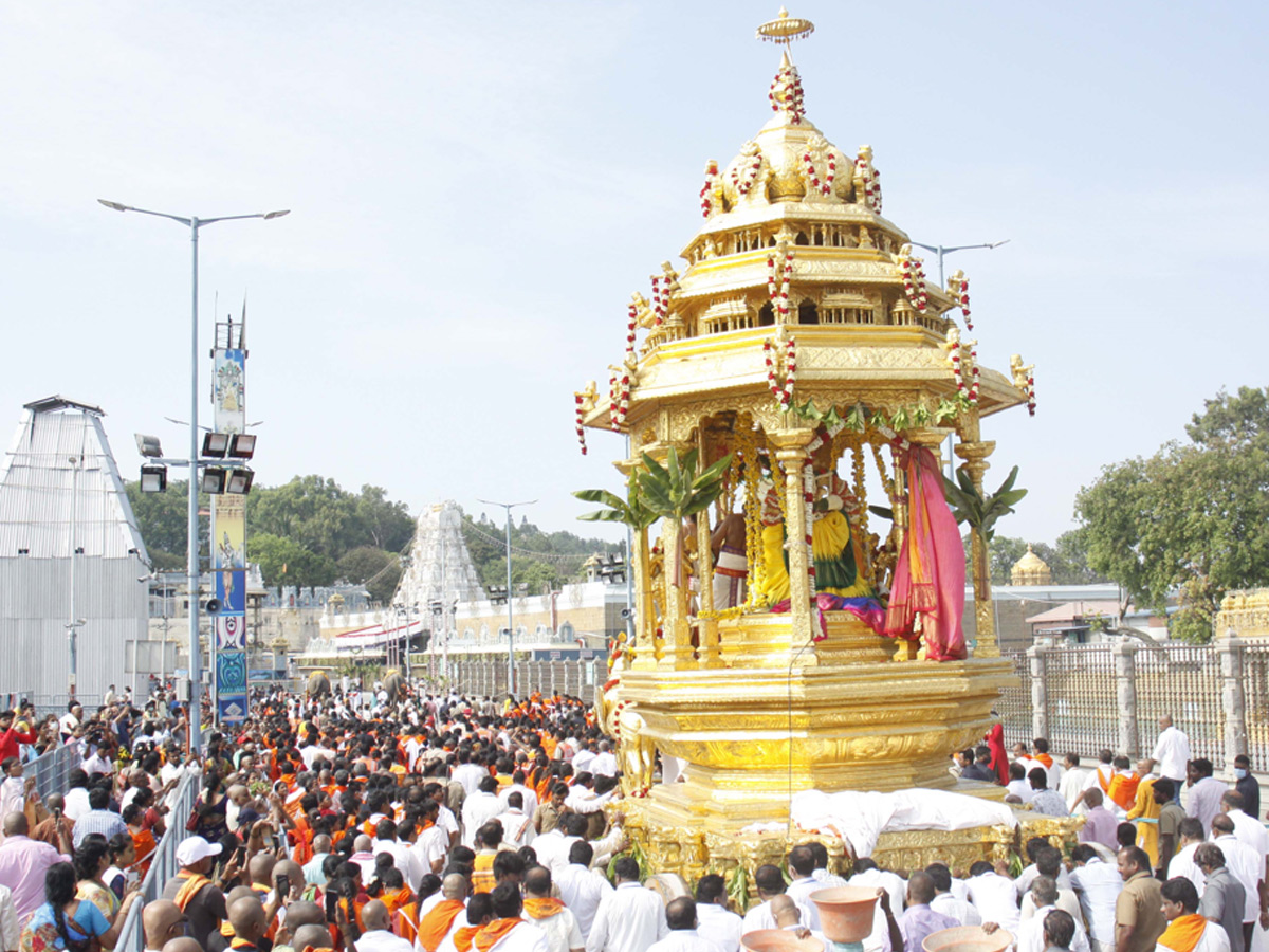 Srivaru on Swarna Ratham at Tirumala Photo Gallery - Sakshi14