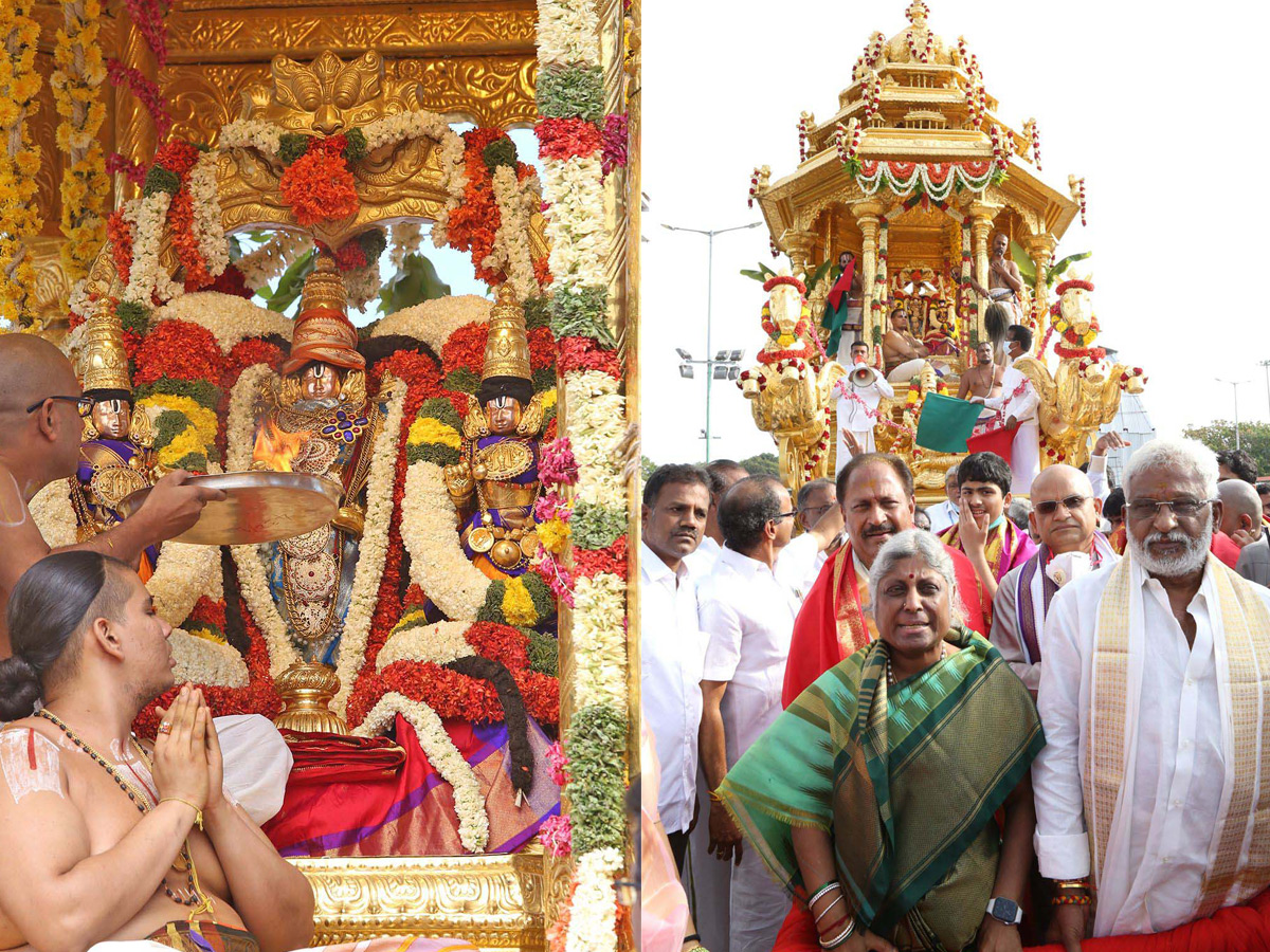 Srivaru on Swarna Ratham at Tirumala Photo Gallery - Sakshi7