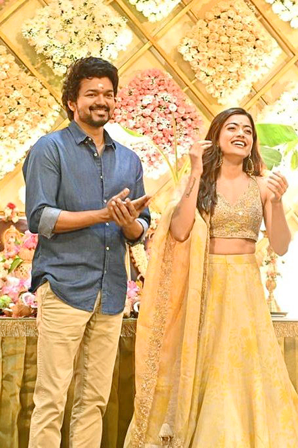 Vijay and Rashmika Mandanna Puja Ceremony in Chennai - Sakshi12