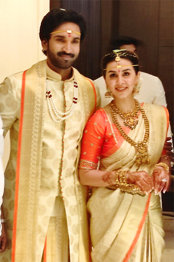 Aadhi Pinisetty and Nikki Galrani Wedding Photos - Sakshi11