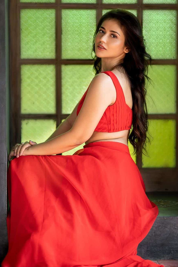 Priyanka Jawalkar Latest Red Dress Photos  - Sakshi5